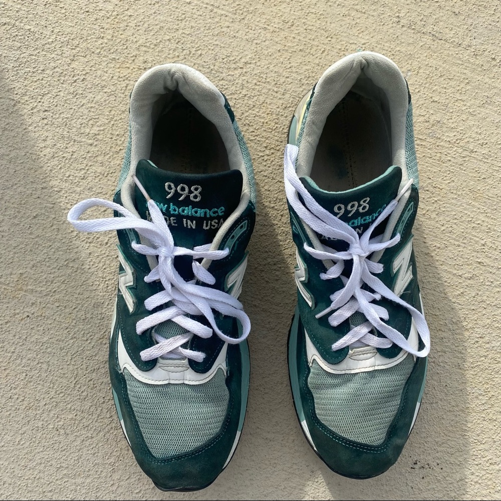 New Balance 998 Explore By Sea M998CSAM Men’s Size 13 Green White Abzorb USA - Picture 5 of 12